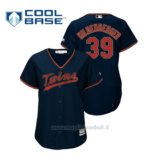 Maglia Baseball Donna Minnesota Twins Trevor Hildenberger Cool Base Majestic Alternato Blu